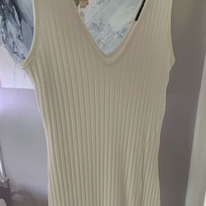 White body Con Dress with slit
